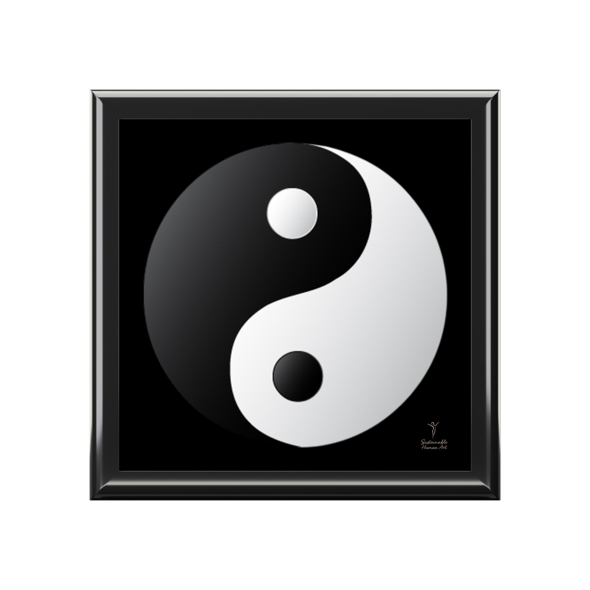 Yin Yang Jewelry Box, Gift for Him or Her, Eco-Friendly Storage, Elegant Home Decor, Unique Keepsake Box