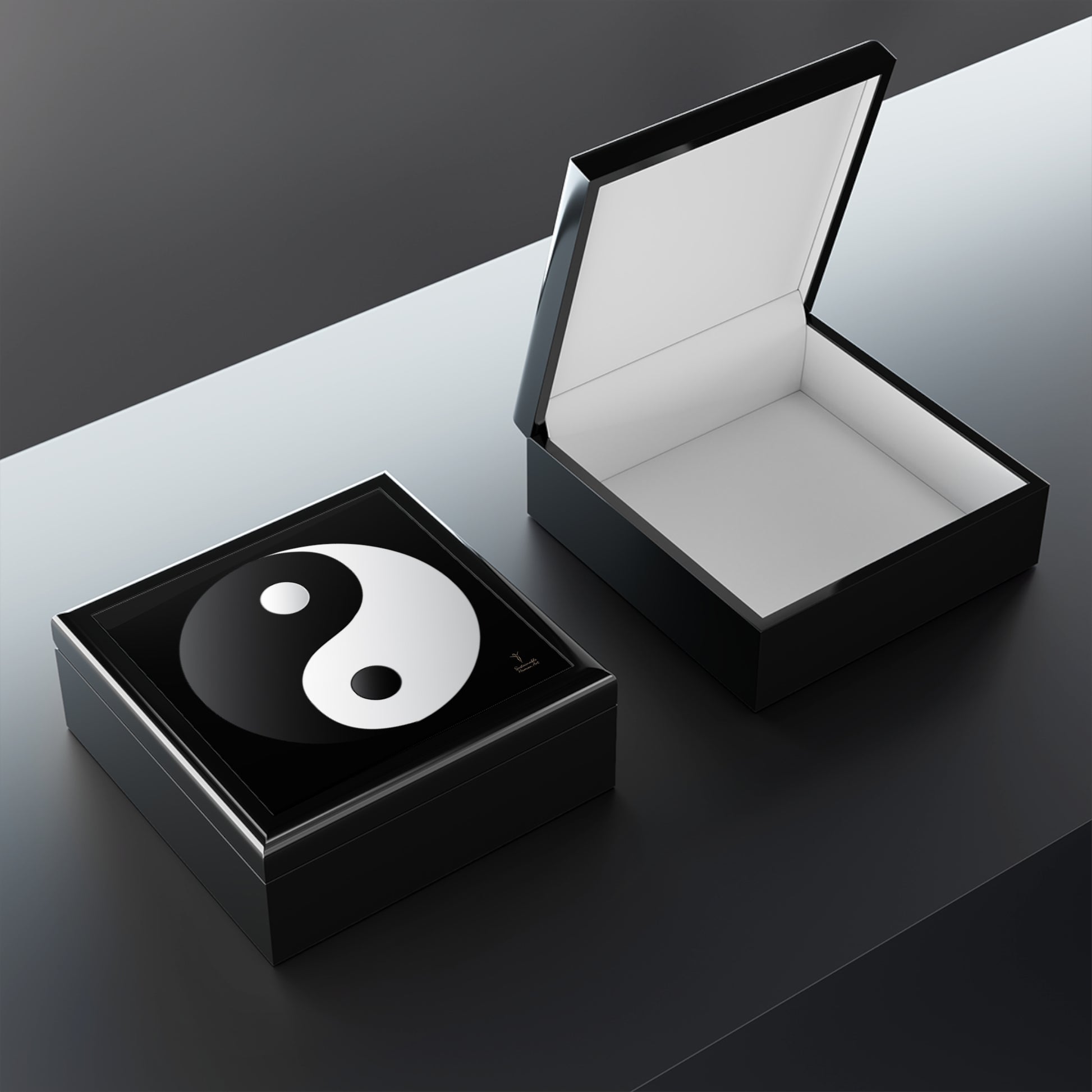 Yin Yang Jewelry Box, Gift for Him or Her, Eco-Friendly Storage, Elegant Home Decor, Unique Keepsake Box